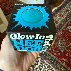 NEEDOH Glow in the Dark Nee Doh BLUE Stress Ball TikTok fav. See glow pic